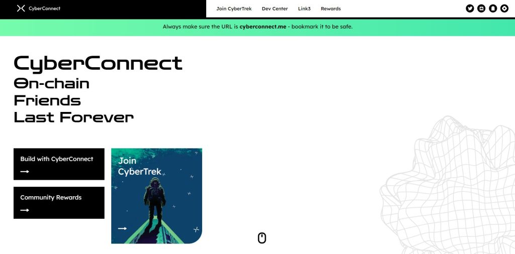 Головна сторінка сайту cyberconnect